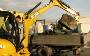 Pierwsze prace z wykorzystaniem nowozakupionej minikoparki JCB 802.5 listopad 2019