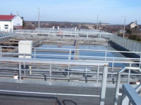 Zdjęcie basenów technologicznej obróbki biologicznej ścieków